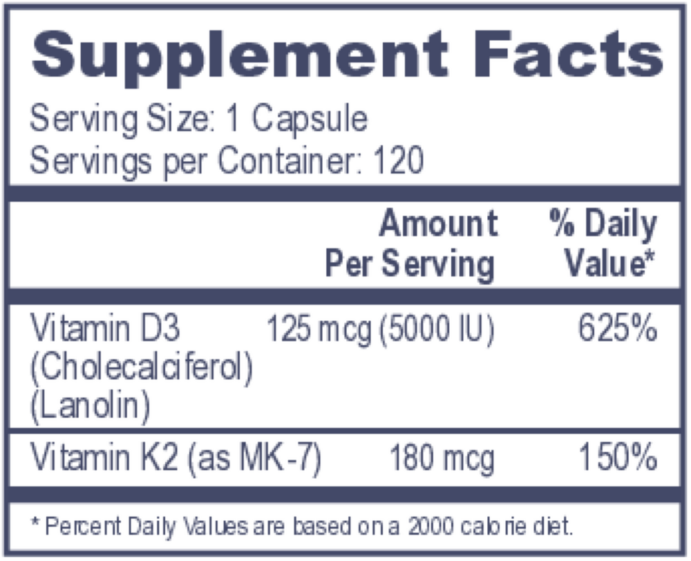 Vitamin D3 5000 with K2