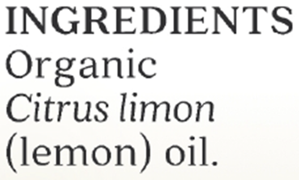 Lemon Organic Essential Oil