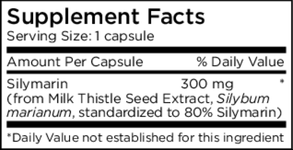 Silymarin (Milk Thistle Extract) 300mg