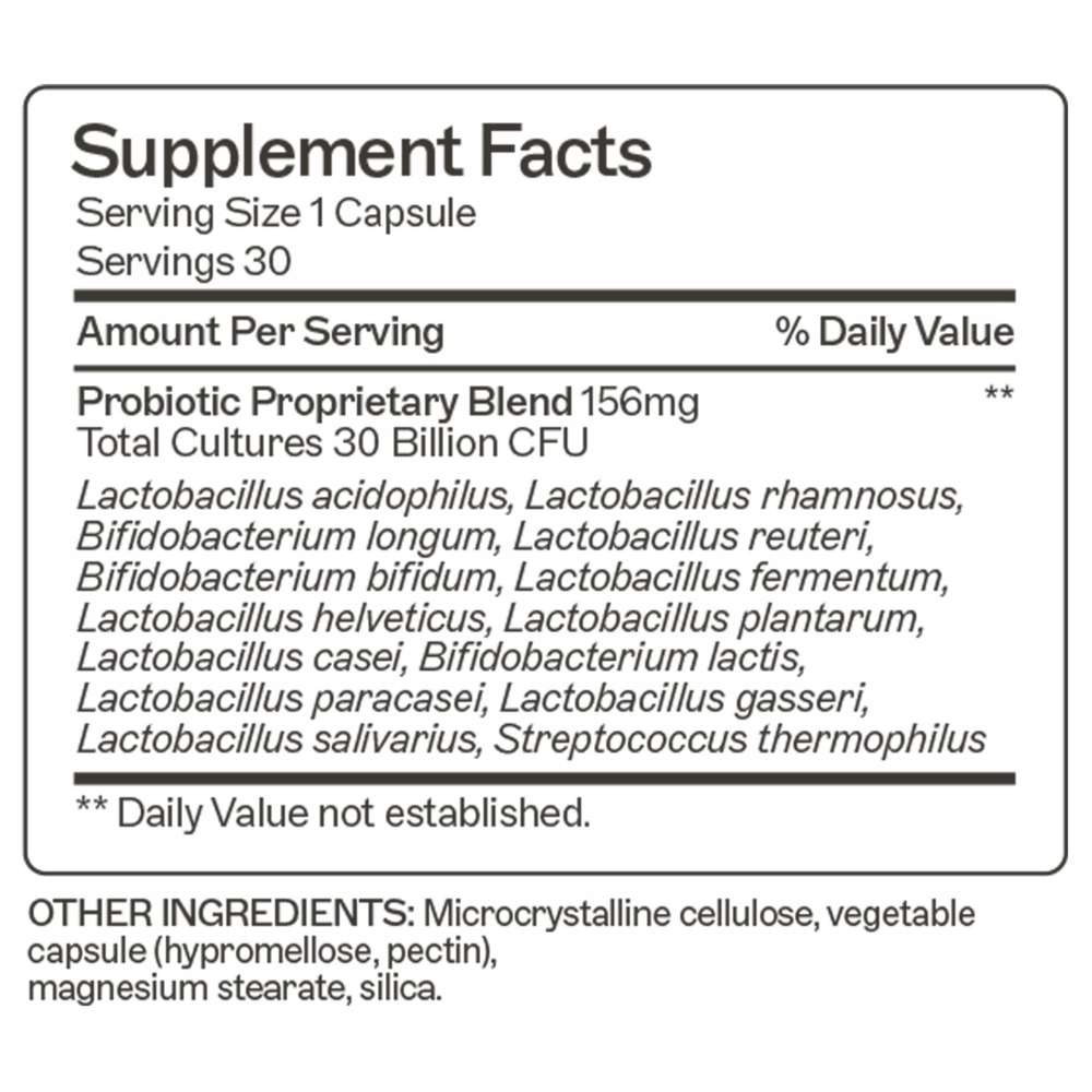Probiotic Capsules 30 Billion