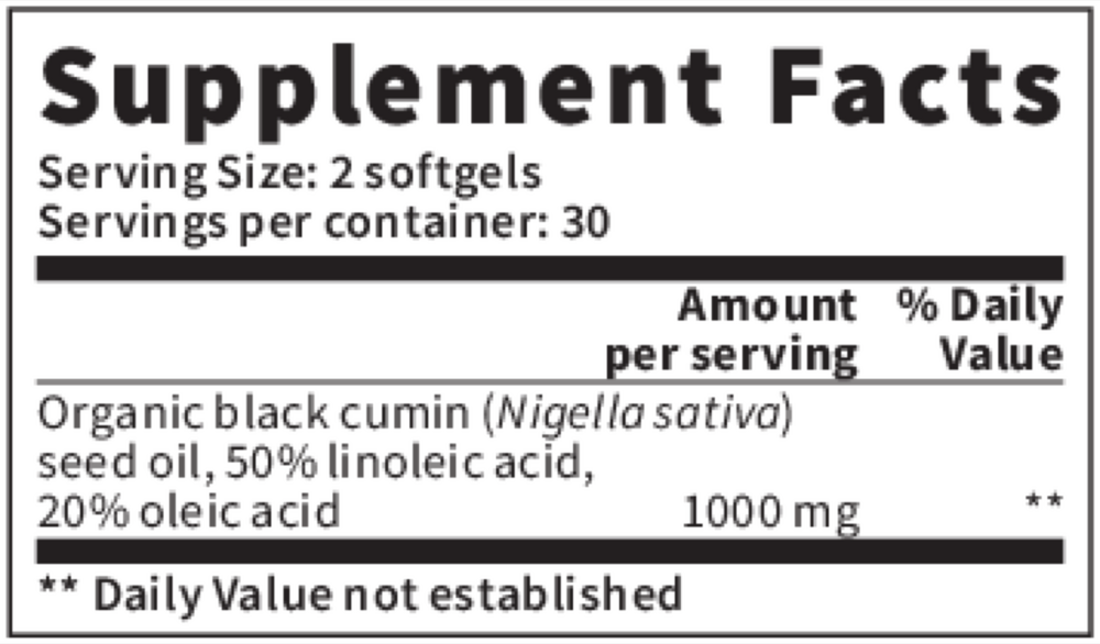 Black Cumin Seed Oil
