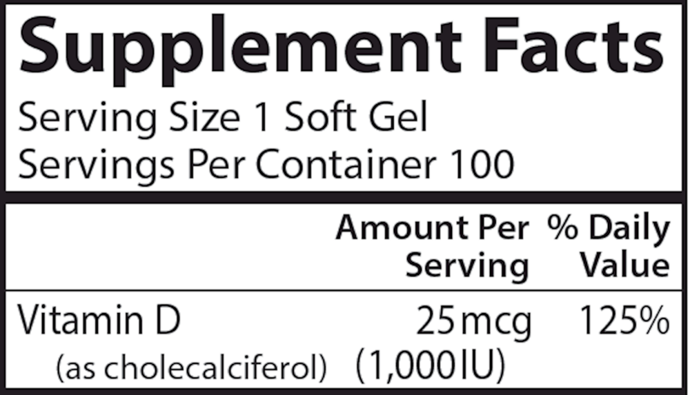 Vitamin D 1000IU