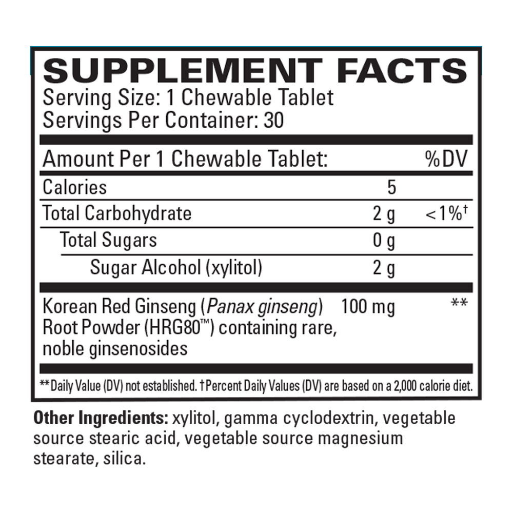 Red Ginseng Energy Chewable