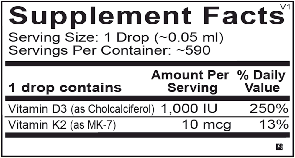 Liquid Vitamin D3 with K2