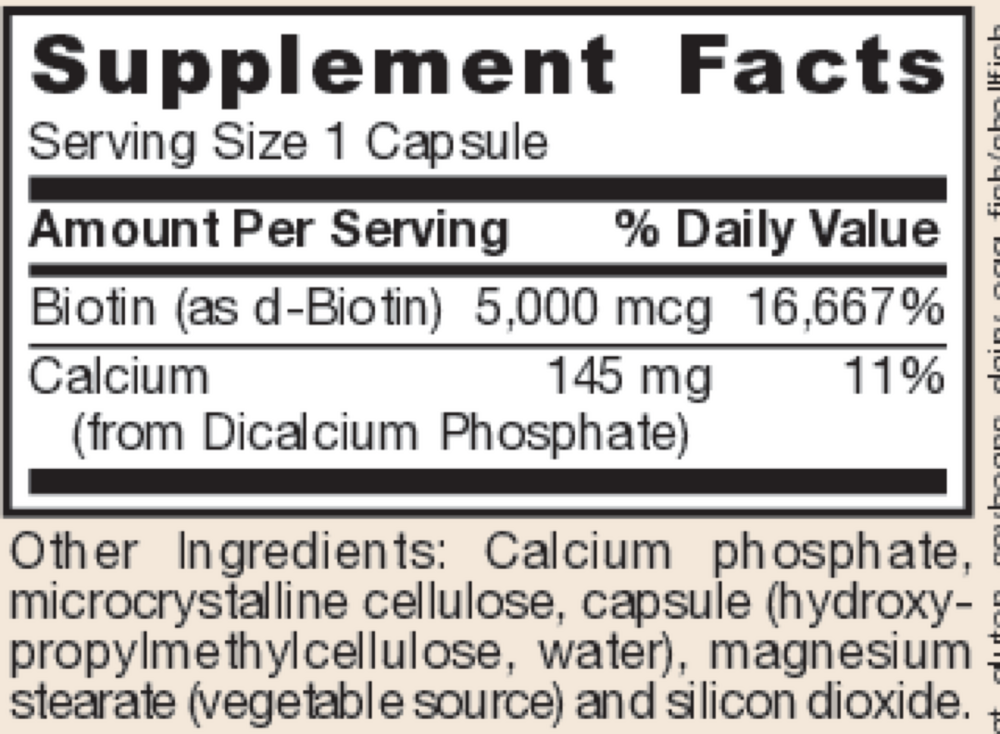 Biotin 5000mcg