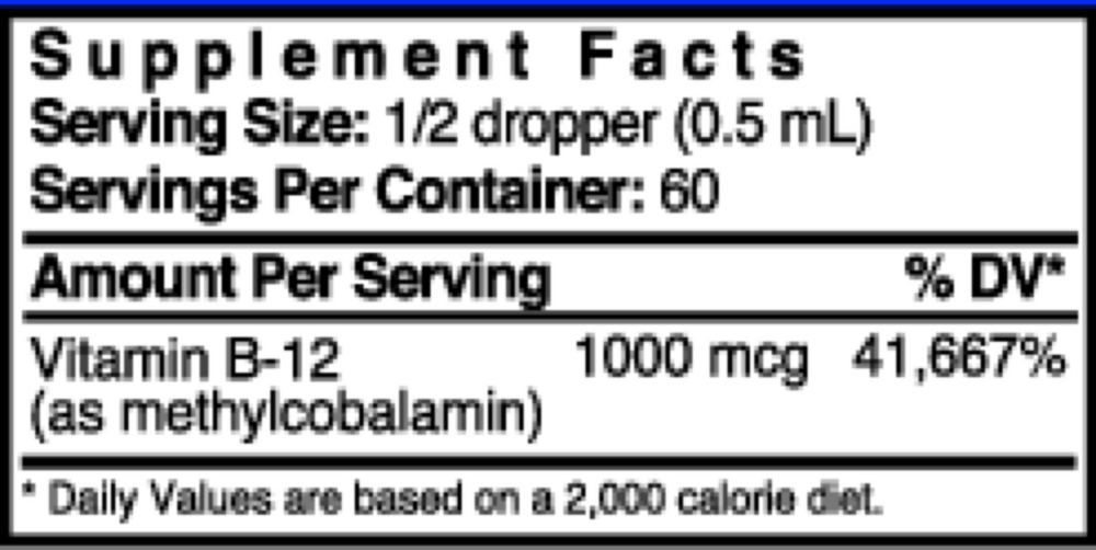 B-12 Methylcobalamin Liquid