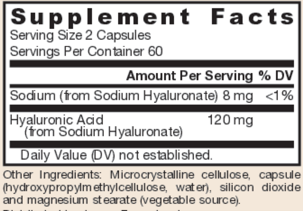 Hyaluronic Acid 120mg