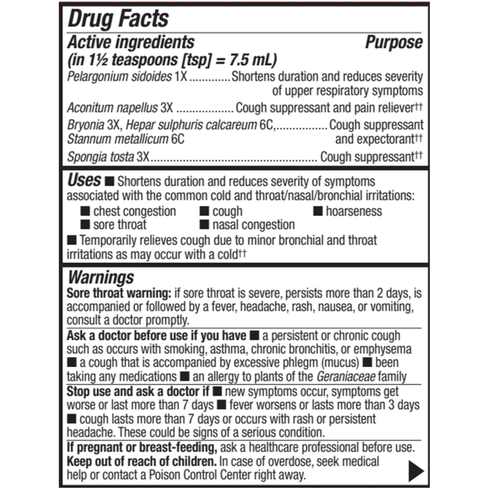 Umcka Cough Max Relief Syrup