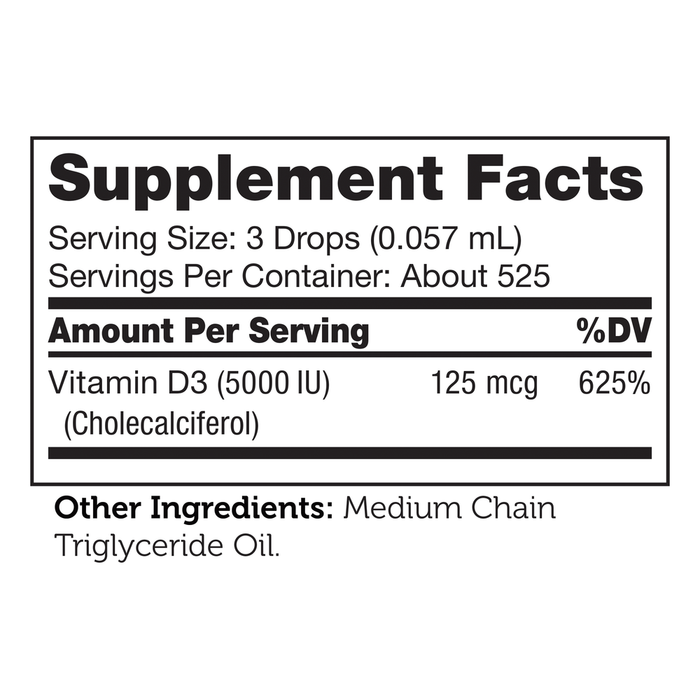 Vitamin D3 5000IU Liquid