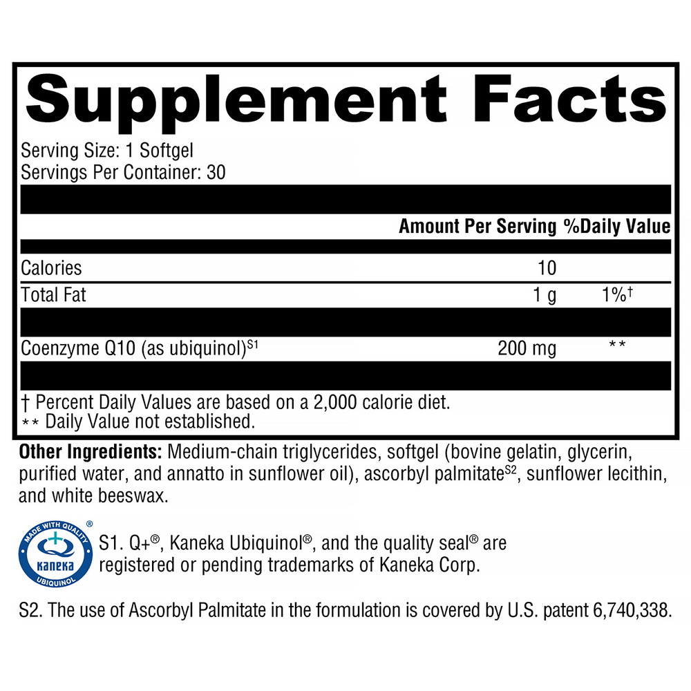 CoQmax Ubiquinol 200mg