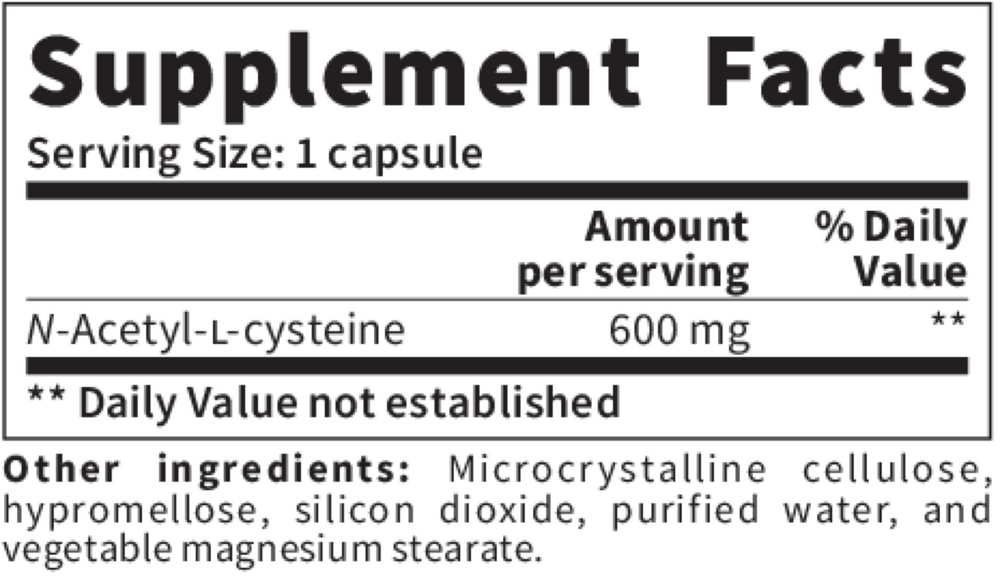 N.A.C. 600mg