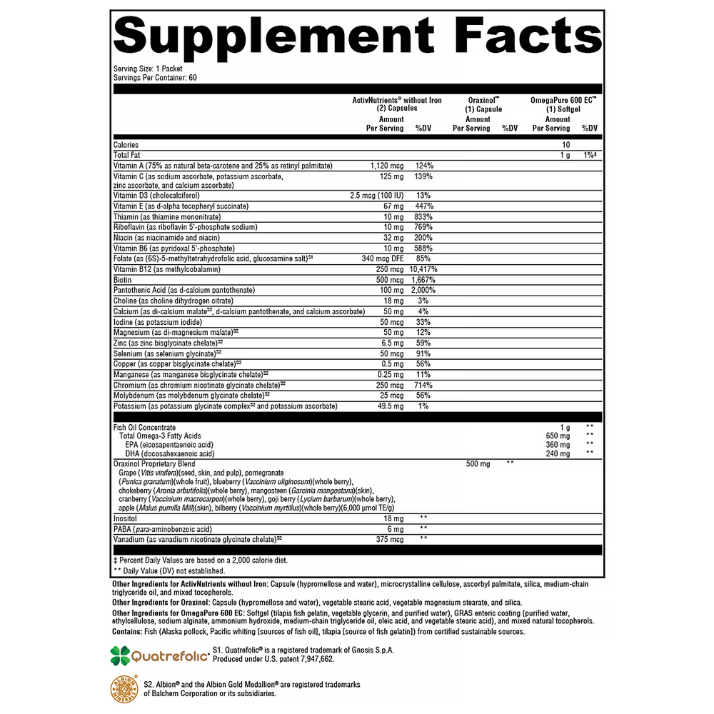 ActivEssentials Daily Multivitamin Dose Packet