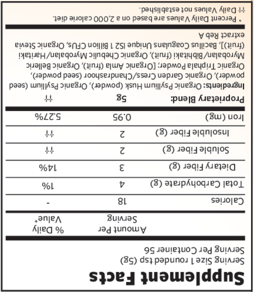 Psyllium Pre & Probiotic Fiber Orange