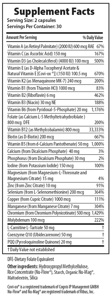 Mitochondria Nutrition PQQ