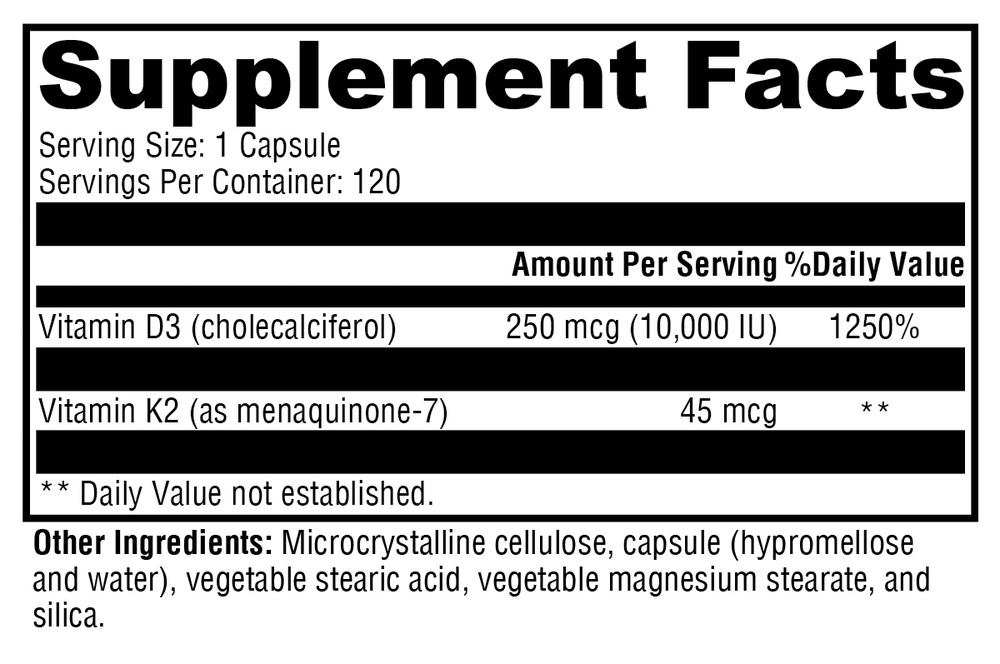 K2-D3 10,000 Vitamin D3