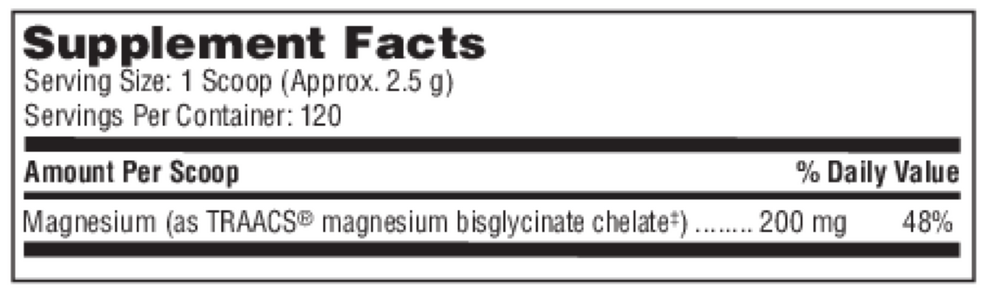 Magnesium Glycinate Powder (Formerly Magnesium Chelate Powder)