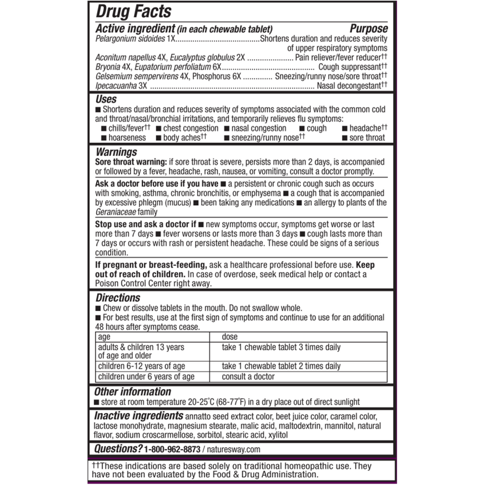 Umcka® Cold+Flu Berry Chewable