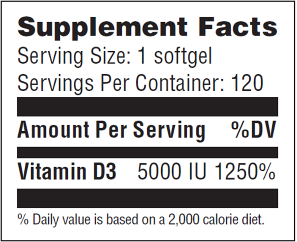 Vitamin D3 5000IU