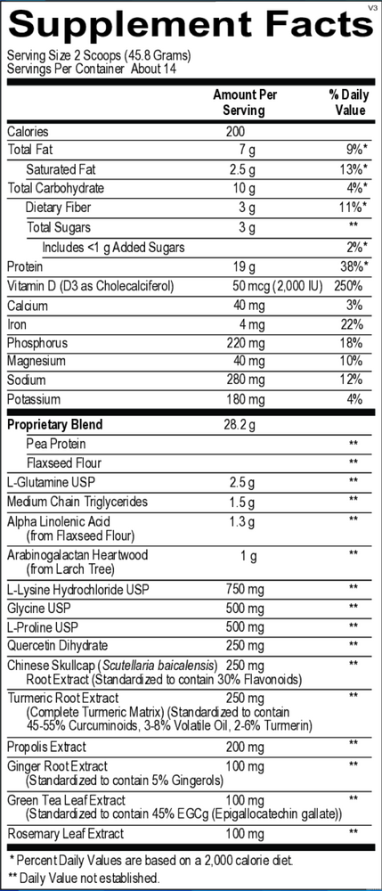 InflammaCORE® Vanilla Chai with Pea Protein