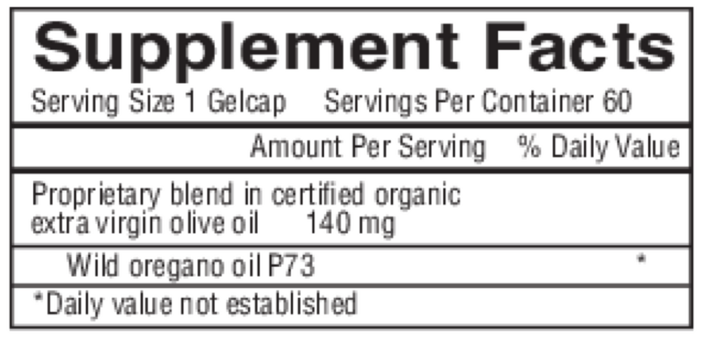 Wild Oregano Gels EXTRA STRENGTH