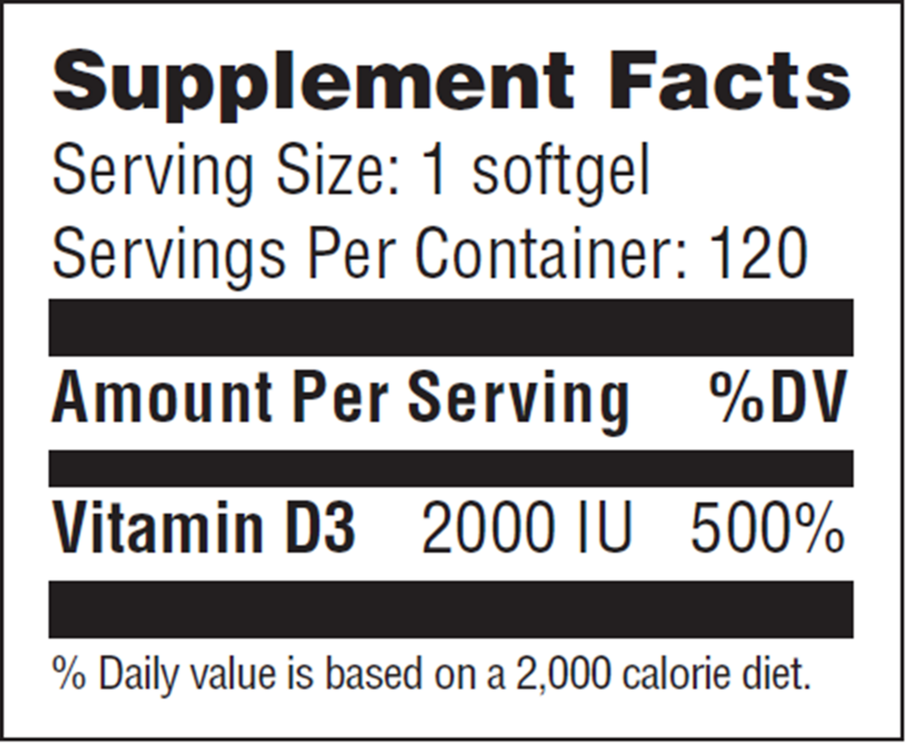 Vitamin D3 2000IU