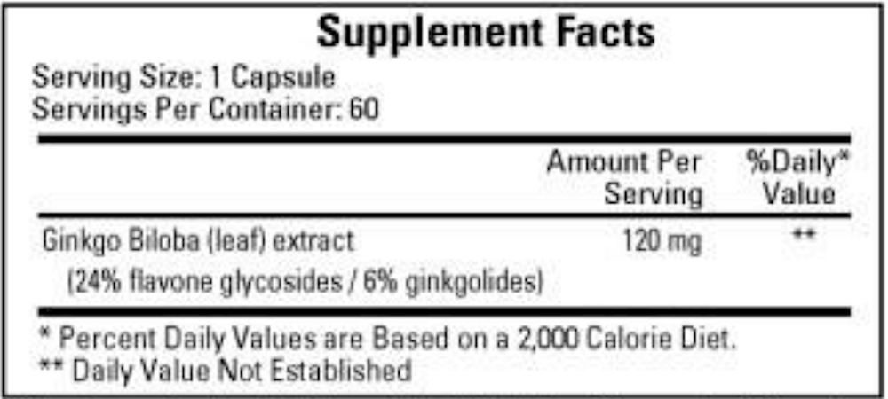 Ginkgo Biloba 120mg