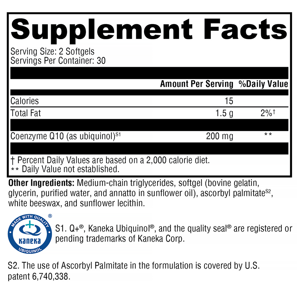 CoQmax Ubiquinol Coenzyme Q10