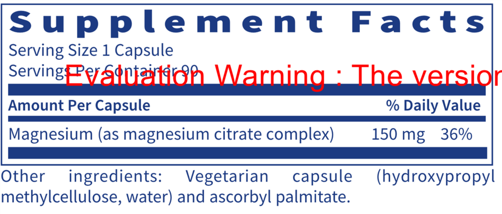 Magnesium Citrate