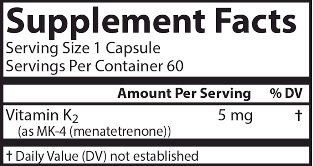 Vitamin K2 as MK-4