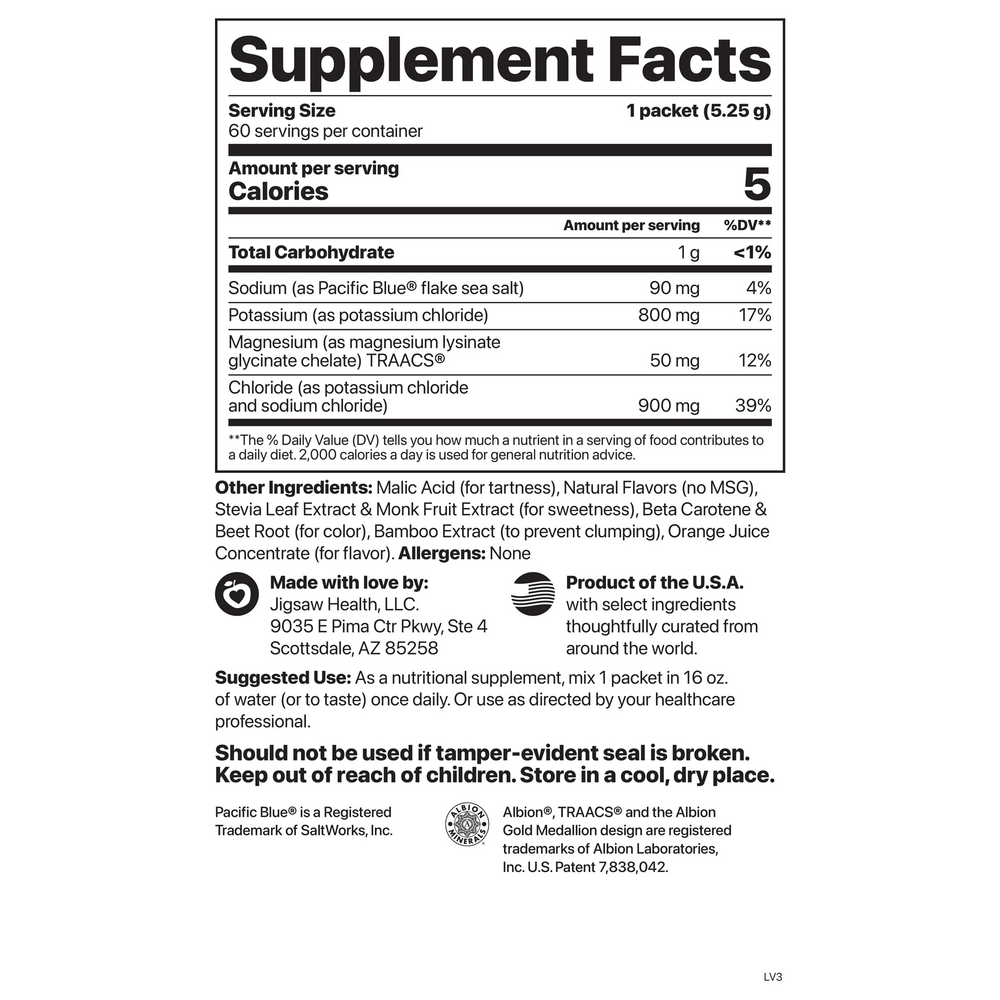 Jigsaw Potassium Cocktail™, Orange