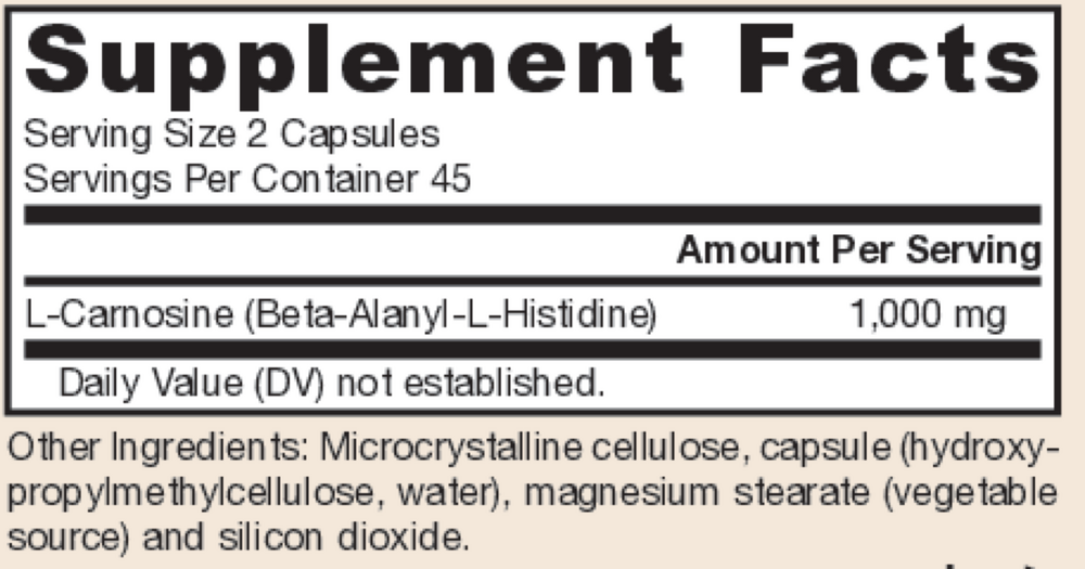 L-Carnosine 500mg
