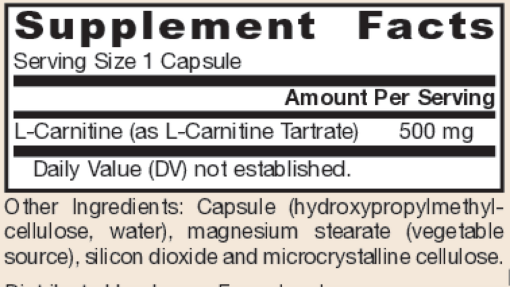 L-Carnitine 500mg