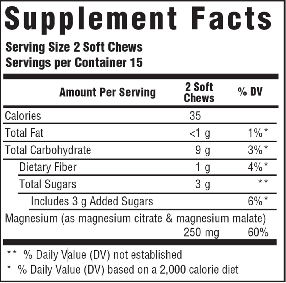 Relax + Calm Magnesium Soft Chews
