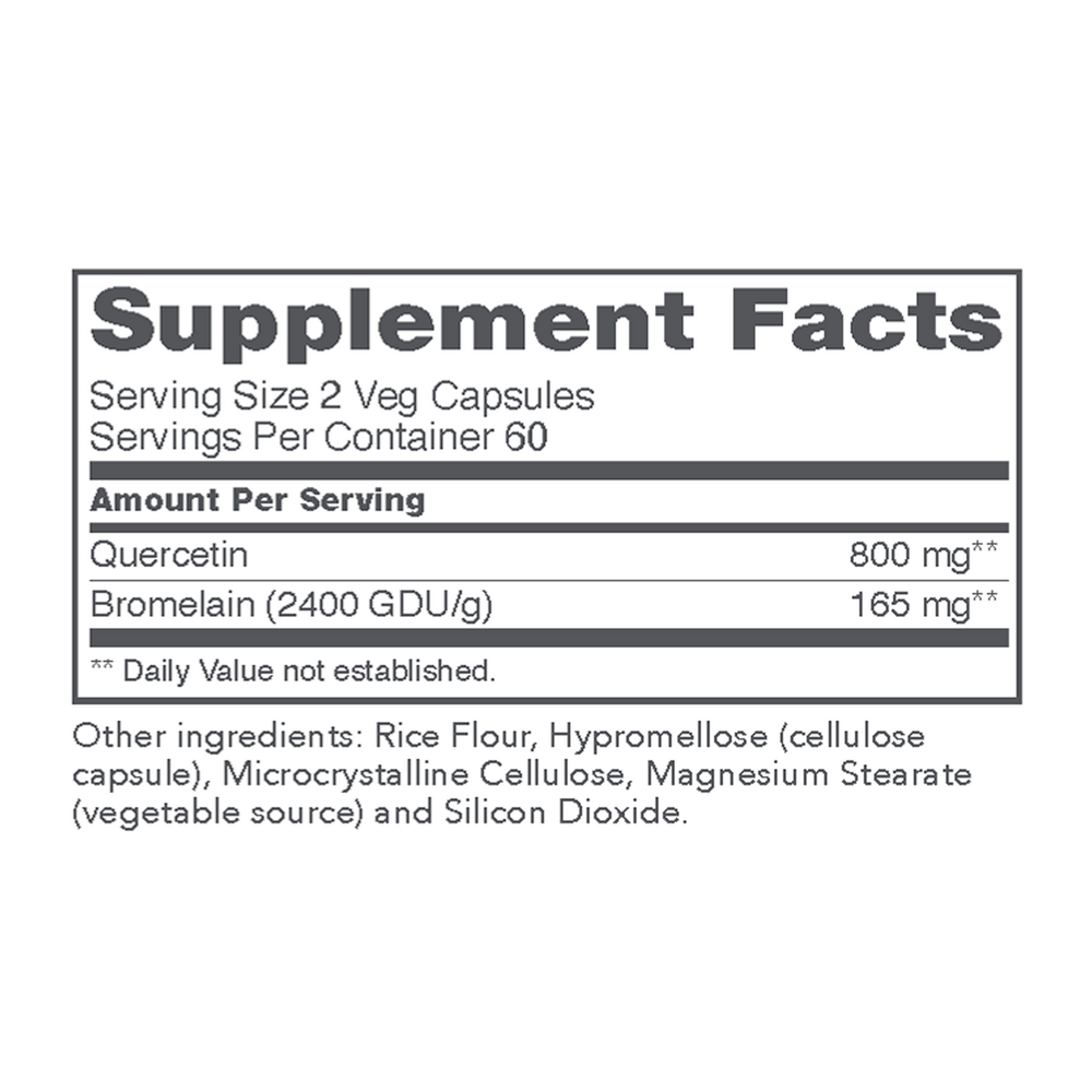 Quercetin with Bromelain