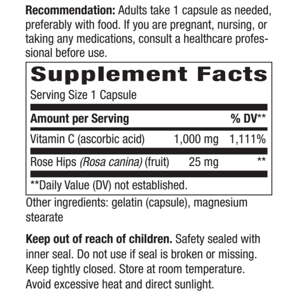 Vitamin C 1000mg with Rose Hips