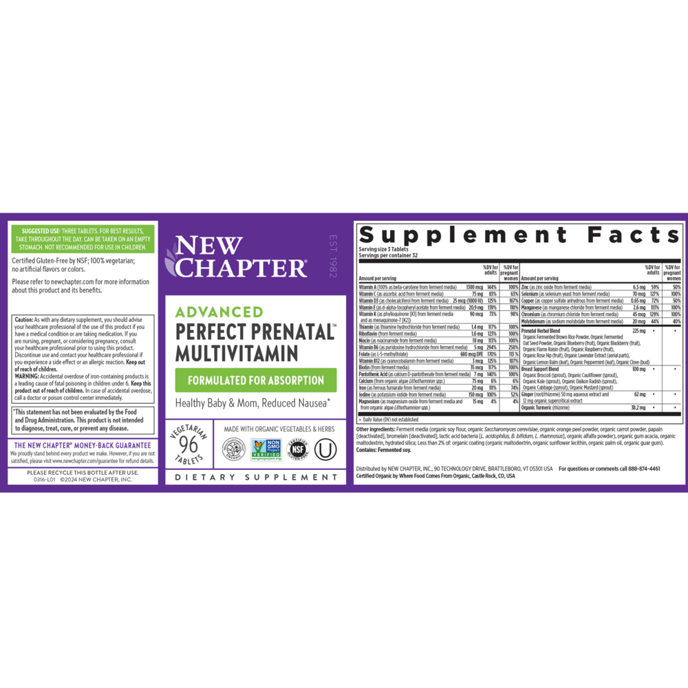 Perfect Prenatal Multivitamin