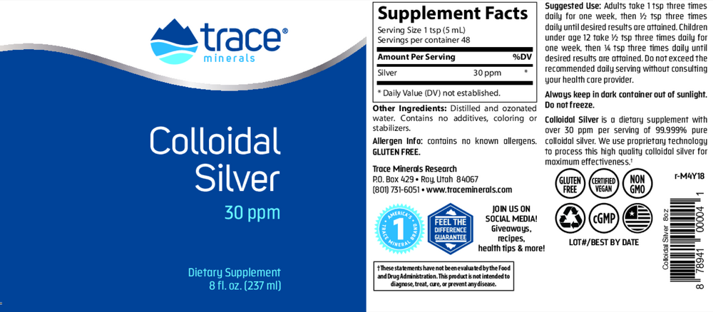 Colloidal Silver 30PPM