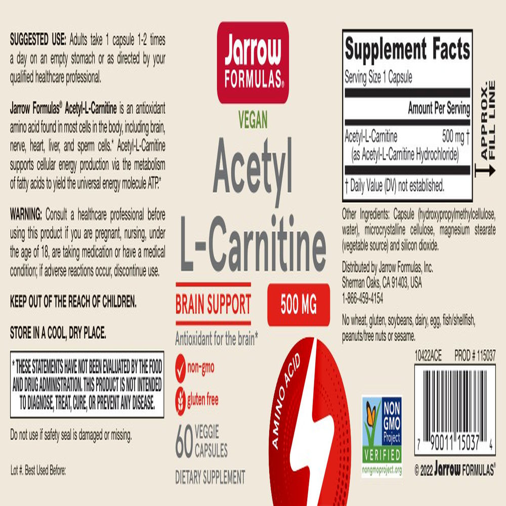 Acetyl L-Carnitine 500mg