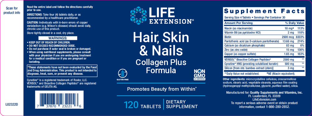 Hair, Skin & Nails Collagen Plus Formula