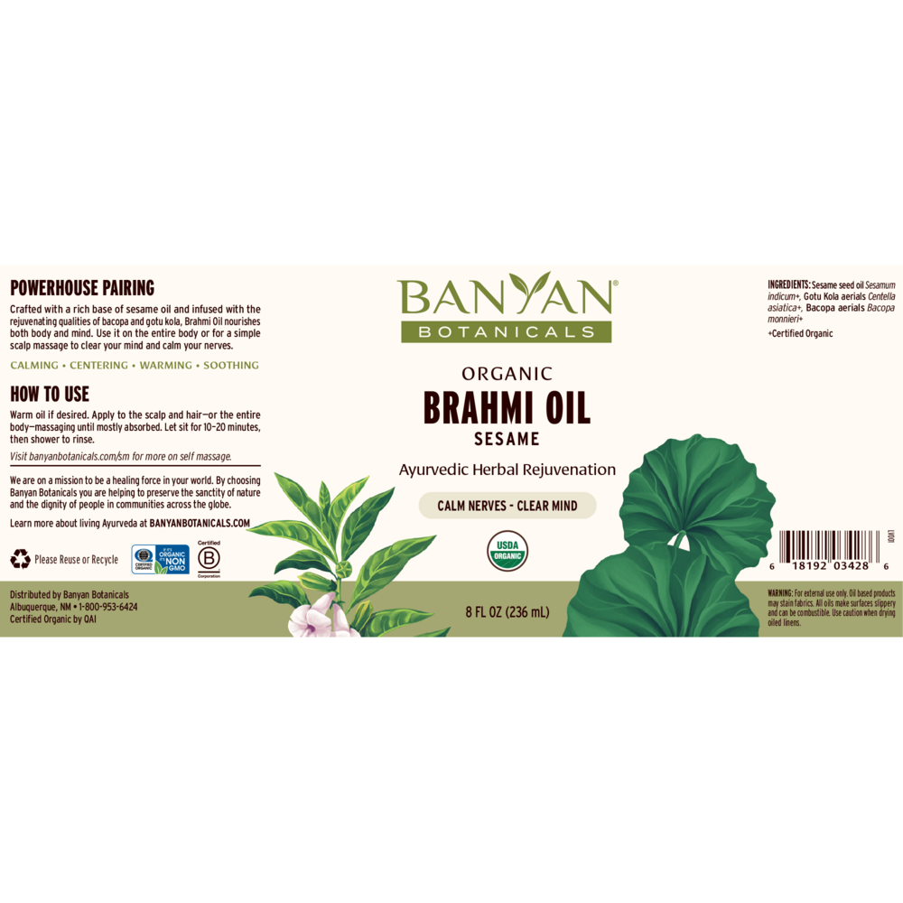 Brahmi Oil Sesame, Organic