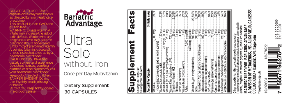 Ultra Solo without Iron