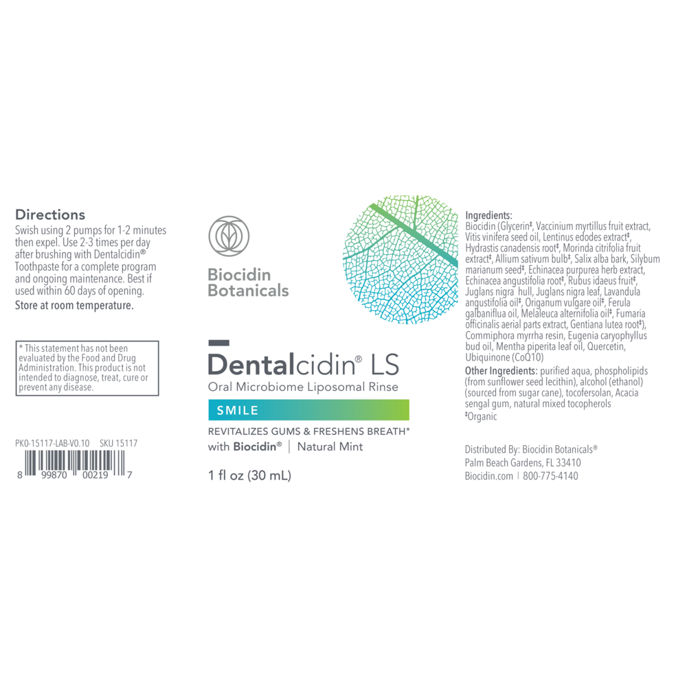 Dentalcidin Liposomal Oral Care Solution with Biocidin®