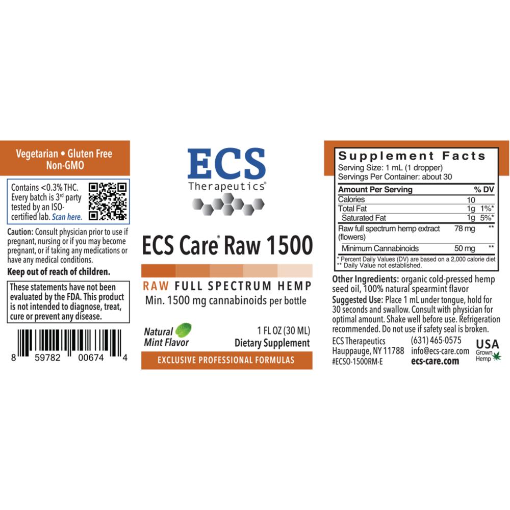 ECS Care® RAW 1500 Liquid Mint (California Only)