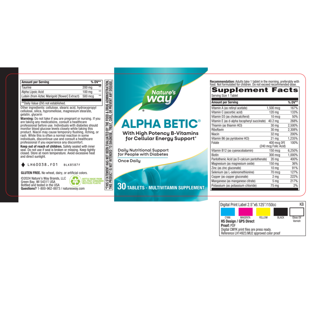 alpha betic® Multivitamin, Energy Support