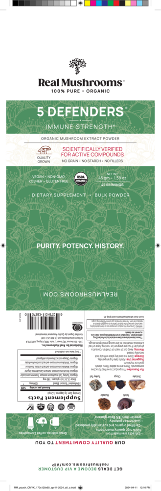 5 Defenders™ Mushroom Extract Blend Powder