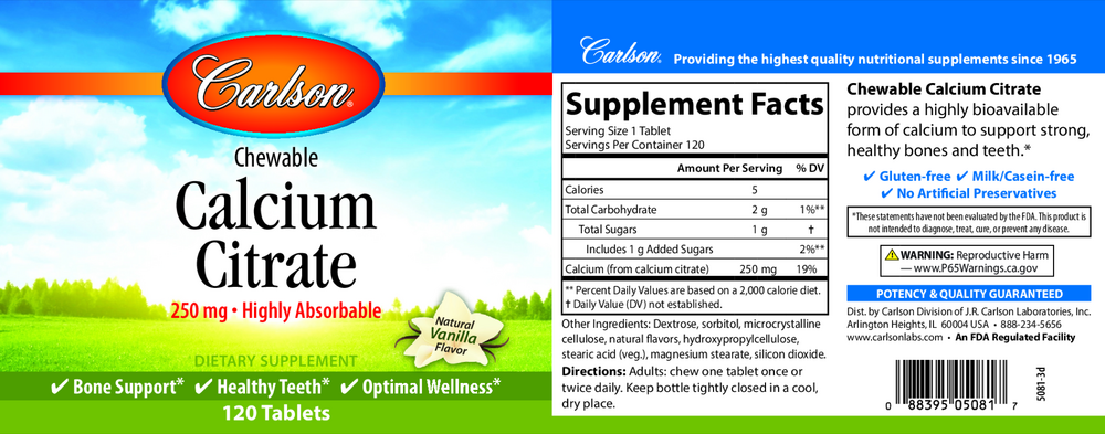 Chewable Calcium Citrate