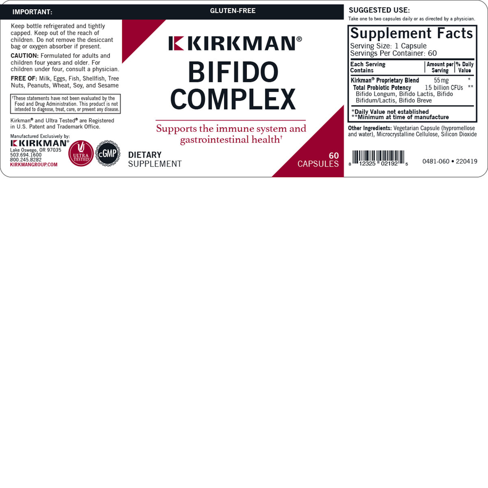 Bifido Complex™ Advanced Formula Capsules - Hypoallergenic