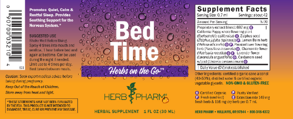 Herbs on the Go: Bed Time