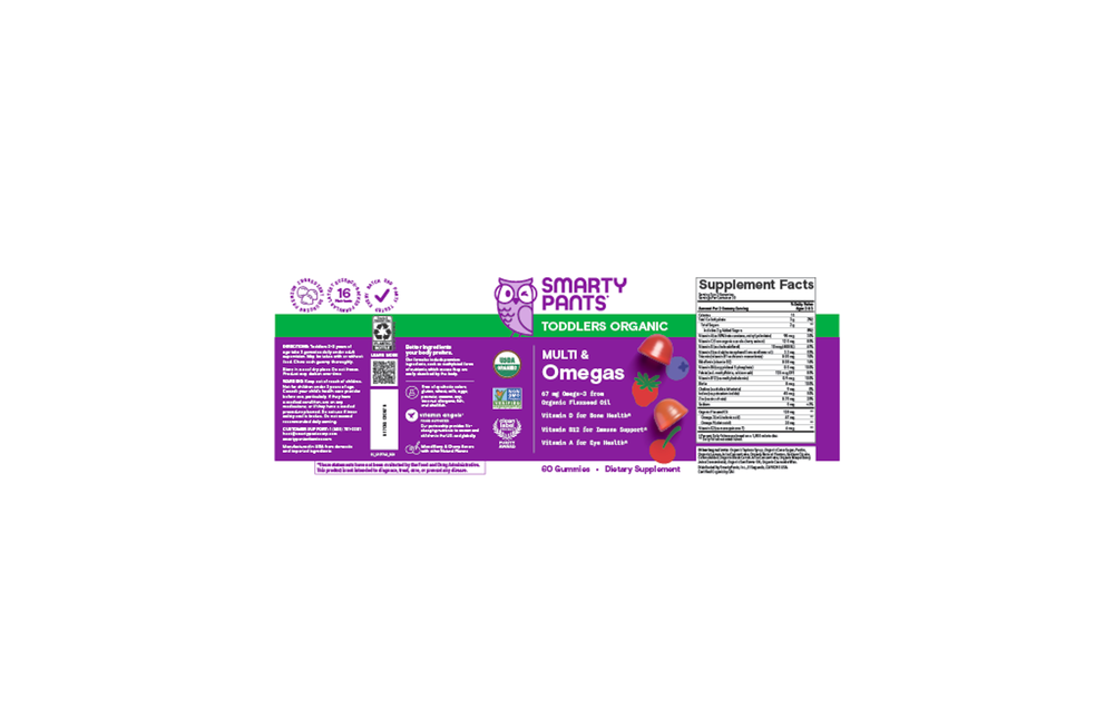 SmartyPants Organics Toddler Formula