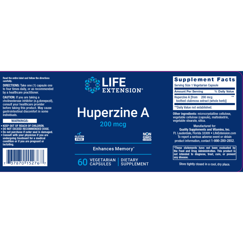 Huperzine A 200mcg